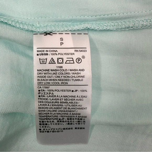 Banana Republic Women’s Aquamarine Satin Long Sleeve Blouse V-Neck Size S - Picture 5 of 11